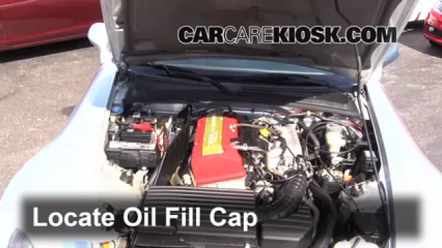 2005 Honda S2000 2.2L 4 Cyl. Aceite Agregar aceite